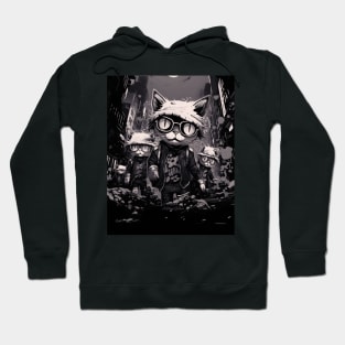 Gangsta Cats, Badass Cats of The Neighborhood! Splash Hoodie